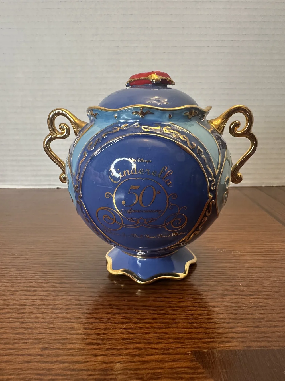 Disney Blue and Gold Cinderella Decorative Music Box
